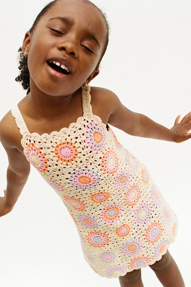 CROCHET KNIT DRESS
