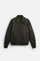 WAXED EFFECT WASHED JACKET