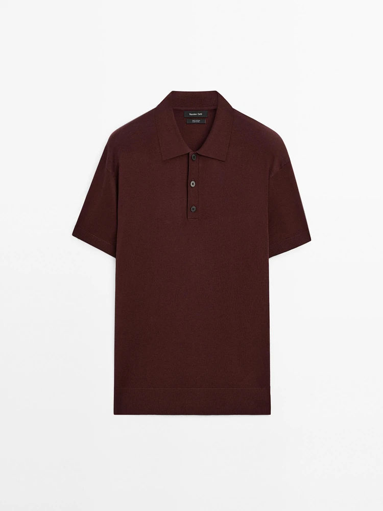 Polo en maille regular fit 100 % coton
