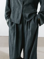 Pantalon fluide effet froiss