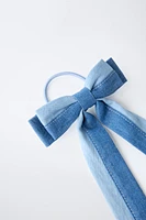 CHOUCHOU EN DENIM À LACET
