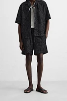 GEOMETRIC JACQUARD SHORTS