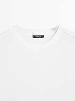 T-shirt with seam detail on the sleeve
