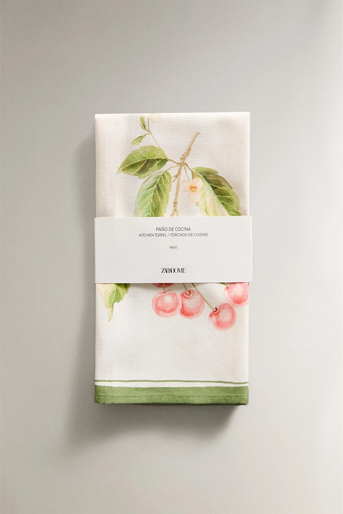 LOT PAÑOS COCINA COTON CÈDRE (LOT DE 2)