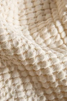 CHUNKY WAFFLE-KNIT BATH TOWEL