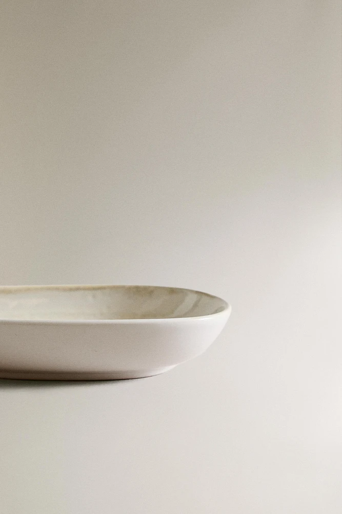 MINI ASSIETTE GRÈS ÉCRU