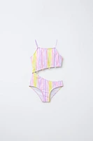 6-14 ANS/ MAILLOT DE BAIN TIE DYE COQUILLAGES CUT OUT