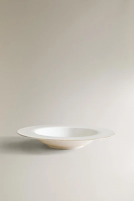 RIMMED BONE CHINA SOUP PLATE