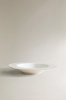 RIMMED BONE CHINA SOUP PLATE