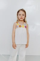 CROCHET TEXTURE T-SHIRT