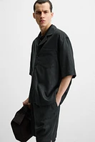 OVERSIZED LINEN - VISCOSE SHIRT