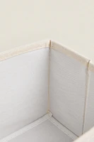 FOLDABLE COTTON STORAGE BOX