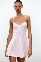 SWEETHEART NECKLINE MINI DRESS