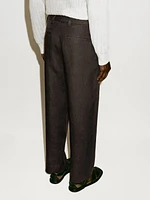 Pantalon à pince en serge 100 % lin - Limited Edition
