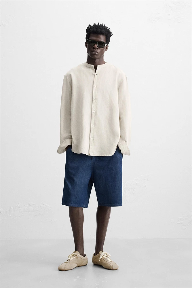 CHEMISE EN LIN ET COTON