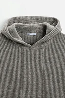 KNIT WOOL BLEND SWEATSHIRT