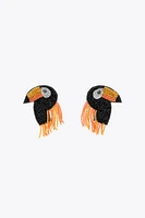 BOUCLES D'OREILLES TOUCAN FANTAISIE