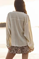 METALLIC THREAD KNOT BLOUSE