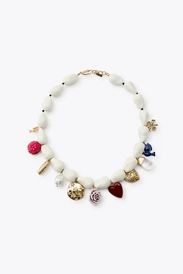 PEARL CHARMS NECKLACE