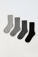 FOUR-PACK OF LONG SOCKS