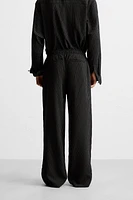 PANTALON FLUIDE À RAYURES