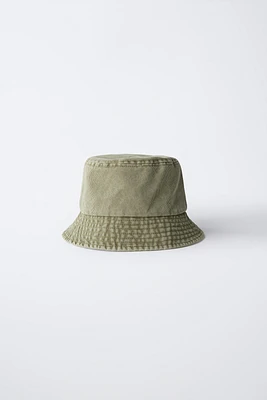 WASHED EFFECT BUCKET HAT