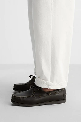 LIMITED EDITION LEATHER BOAT SHOES