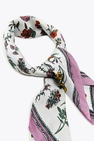 FOULARD À IMPRIMÉ FLEURS