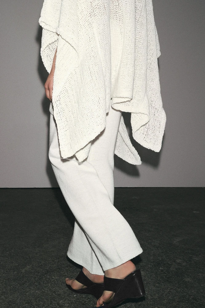 PANTALON LARGE EN MAILLE