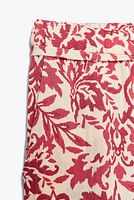 PANTALON LARGE RUSTIQUE IMPRIMÉ