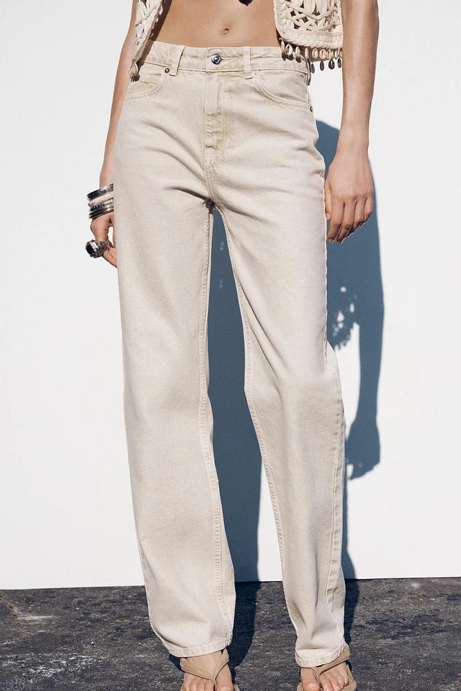 STRAIGHT LEG LONG LENGTH Z1975 JEANS WITH A HIGH WAIST