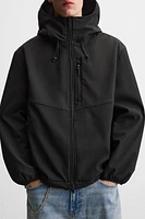 HOODED TECHNICAL JACKET