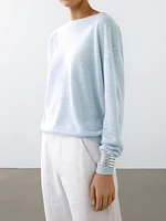 Pull col bateau 100 % lin