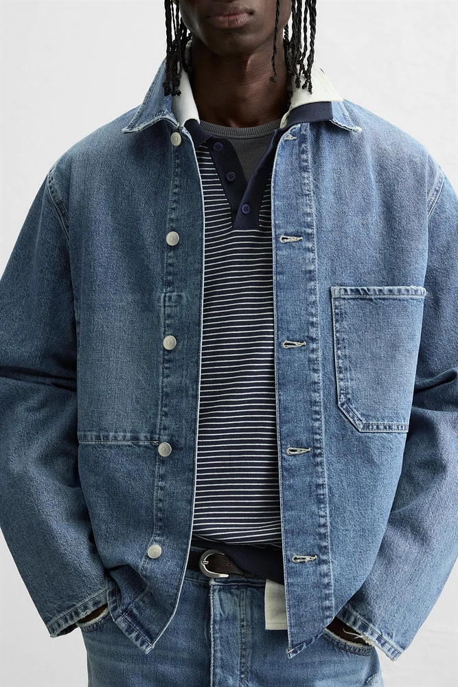 VESTE EN DENIM À POCHES