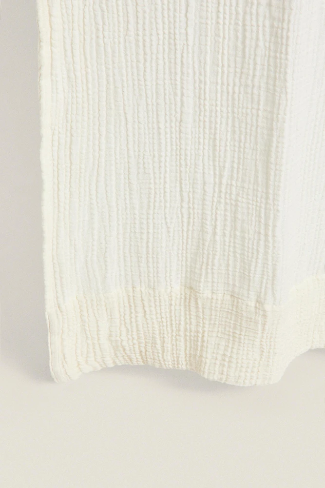 MEDIUM OPACITY COTTON MUSLIN CURTAIN