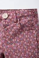 FLORAL TWILL CULOTTES