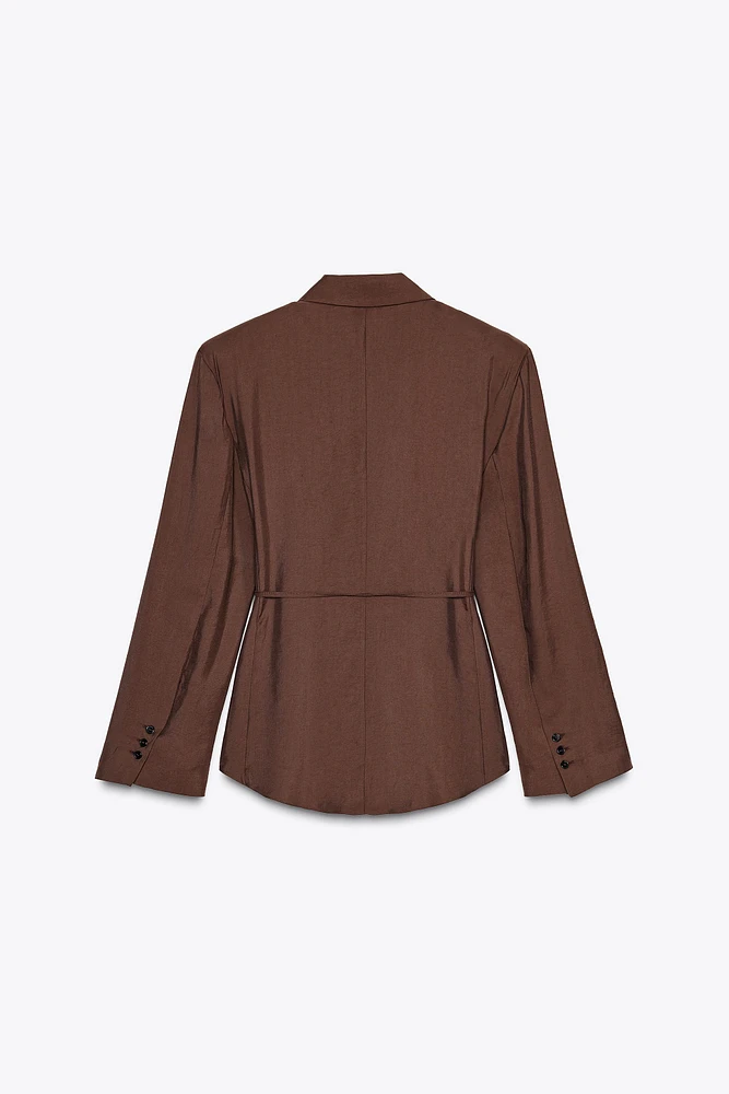 BLAZER CEINTURE FINE