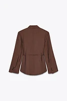 BLAZER CEINTURE FINE