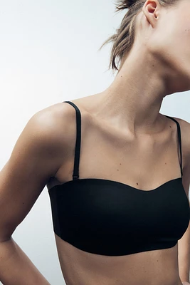 SOUTIEN-GORGE BANDEAU À BRETELLES EN POLYAMIDE