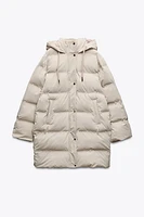 WINDPROOF HOODED PUFFER ANORAK