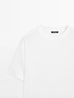 T-shirt with seam detail on the sleeve