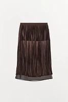 JUPE MIDI À FRANGES