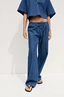 TRF DENIM PAJAMA PANTS