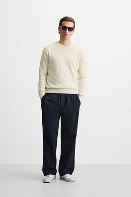 BASIC PURL KNIT SWEATER