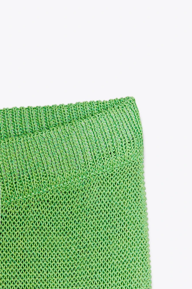 WIDE LEG KNIT PANTS