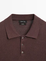 Polo en maille 100 % lin