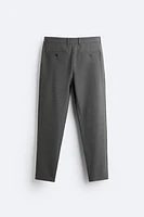 TEXTURED STRETCH PANTS