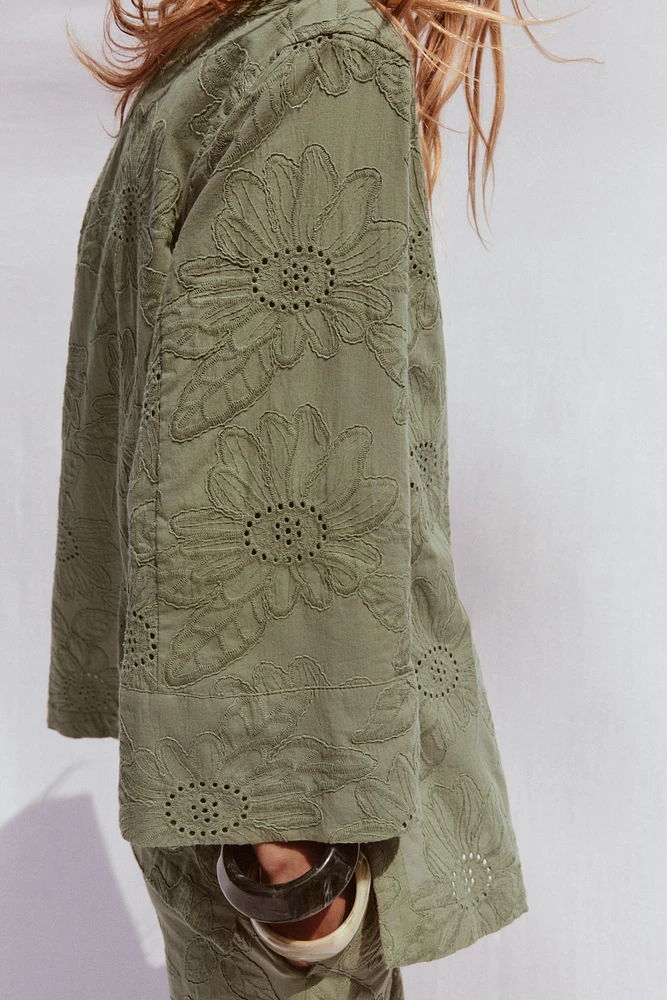 BLAZER BRODÉ PERFORÉ