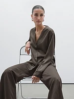 Chemise à manches longues en coton