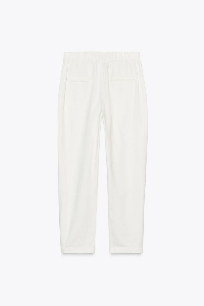 SNAP-BUTTON HEM JOGGER PANTS